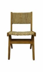 Eetkamerstoel Daisy naturel taek/bananenblad