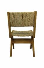 Eetkamerstoel Daisy naturel taek/bananenblad