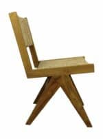 Eetkamerstoel Daisy naturel taek/bananenblad