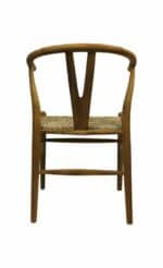 Eetkamerstoel Delilah naturel teak/bananenblad