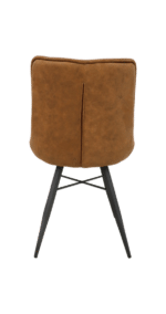Eetkamerstoel Denver cognac polyester | set van 2