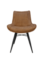 Eetkamerstoel Denver cognac polyester | set van 2