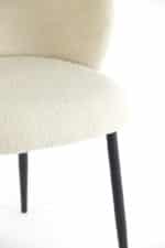 Eetkamerstoel Elyna boucle licht beige | set van 2