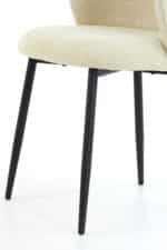 Eetkamerstoel Elyna boucle licht beige | set van 2