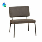 Fauteuil Espen antraciet eco-leer