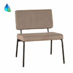 Fauteuil Espen taupe velvet