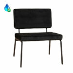 Fauteuil Espen zwart velvet