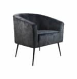 Fauteuil Chester antraciet polyester