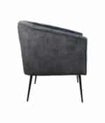 Fauteuil Chester antraciet polyester