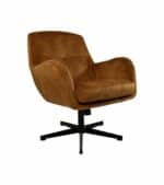 Fauteuil Cleveland goud/zwart polyester