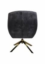 Fauteuil Cleveland grijs/goud polyester