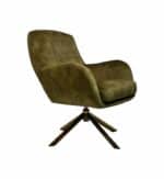 Fauteuil Cleveland groen/goud polyester