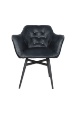 Eetkamerstoel Glendale antraciet velours