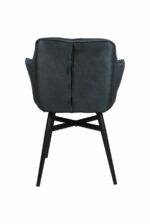Eetkamerstoel Glendale antraciet velours