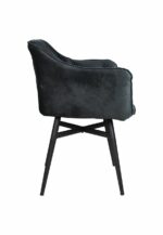 Eetkamerstoel Glendale antraciet velours