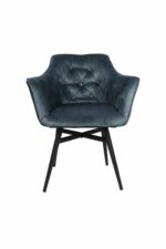 Eetkamerstoel Glendale niagara blauw velours