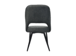 Eetkamerstoel Jenna donkergrijs katoen/geweven linnen | set van 2