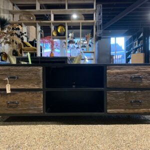 Tv-meubel mangohout Jada met 4 laden