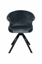Eetkamerstoel Nashville antraciet velours