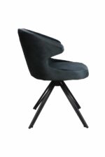Eetkamerstoel Nashville antraciet velours