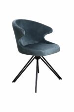 Eetkamerstoel Nashville niagara blauw velours