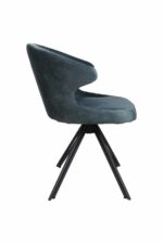 Eetkamerstoel Nashville niagara blauw velours