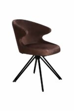 Eetkamerstoel Nashville congac velours