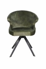 Eetkamerstoel Nashville jungle groen velours