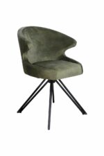 Eetkamerstoel Nashville jungle groen velours