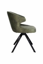 Eetkamerstoel Nashville jungle groen velours