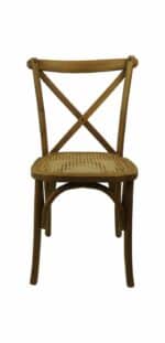 Eetkamerstoel Ravi naturel teak/rotan