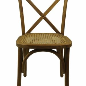Eetkamerstoel Ravi naturel teak/rotan