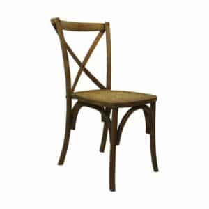Eetkamerstoel Ravi naturel teak/rotan