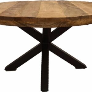 Ovale mangohouten salontafel Trento