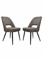 Eetkamerstoel Jenna katoen/geweven linnen | set van 2