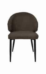 Eetkamerstoel Yuna espresso teddy | set van 2