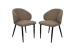 Eetkamerstoel Yuna taupe teddy | set van 2