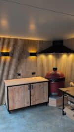 Douglashouten buitenkeuken Mooze met frame en deuren