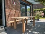 Tuintafel Douglashout Gino met houten N poten
