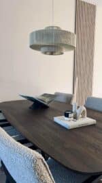 Deens ovale eikenhouten eettafel Ted met matrixpoot