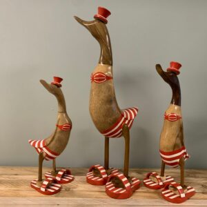 Decoratie eenden set van 3