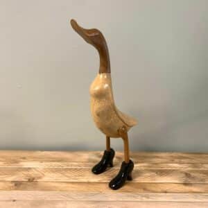 Decoratie eend vrouw staand