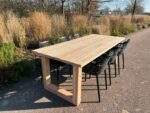 Tuintafel Ferre douglashout met houten U poten