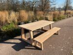 Tuintafel Jidde met trapeze poten douglashout