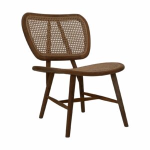 Eetkamerstoel Lugano naturel teak/rotan