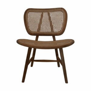 Eetkamerstoel Lugano naturel teak/rotan