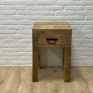 Mangohouten nachtkastje Amara met lade