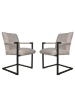 Eetkamerstoel Boston naturel velvet