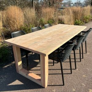 Douglashouten tafel Koa met U poten