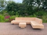 Douglashouten loungebank Babou zwevend model